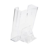 Wall Mounted Plastic Leaflet Holder Dispenser Museum Leaflet Clear Acrylic.png