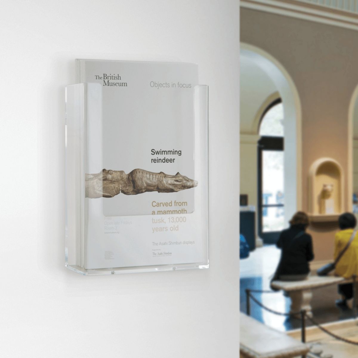 Wall Mounted Plastic Leaflet Holder Dispenser Museum Leaflet.png