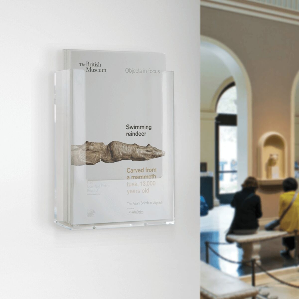 Wall Mounted Plastic Leaflet Holder Dispenser Museum Leaflet.png
