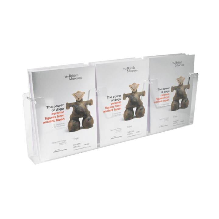 Wall Mounted Side By Side Leaflet Holder with three pockets.png