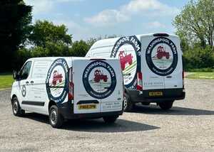 Branded Fleet Vehicles - Ford Transit Custom (Left) & Ford Transit L3 H3 (Right) for Washingpool Farm