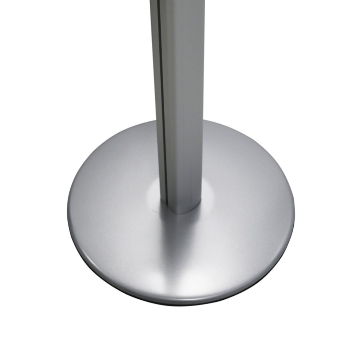 Weighted aluminium base with 2 channel pole for modular displays.png