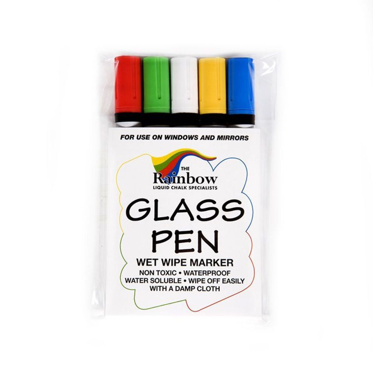 Wetwipe glass and blackboard narrow tip pens - Assorted Colours.jpg