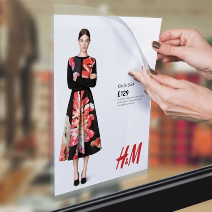 Adhesive Window Poster Holder