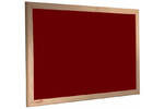 Wooden Framed Premium Felt Noticeboard - BURGUNDY.jpg