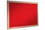 Wooden Framed Premium Felt Noticeboard - CHERRY RED.jpg