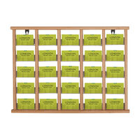 Wooden leaflet display with 25 pockets.png