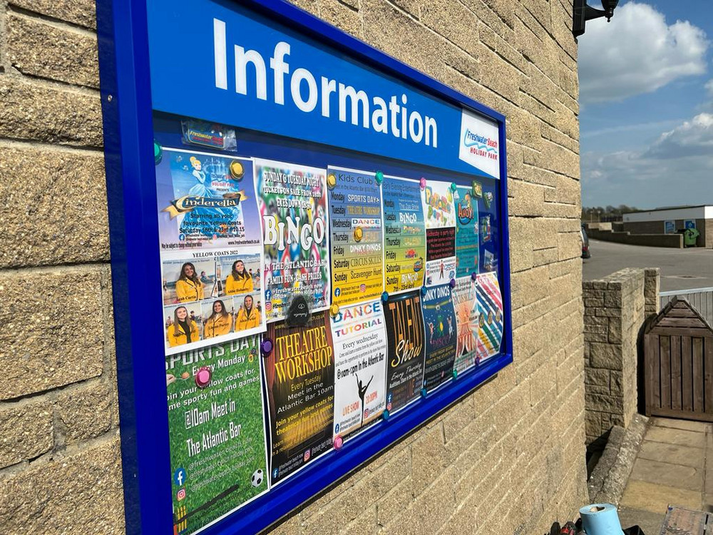 Custom Noticeboard Creation for Freshwater Holiday Park