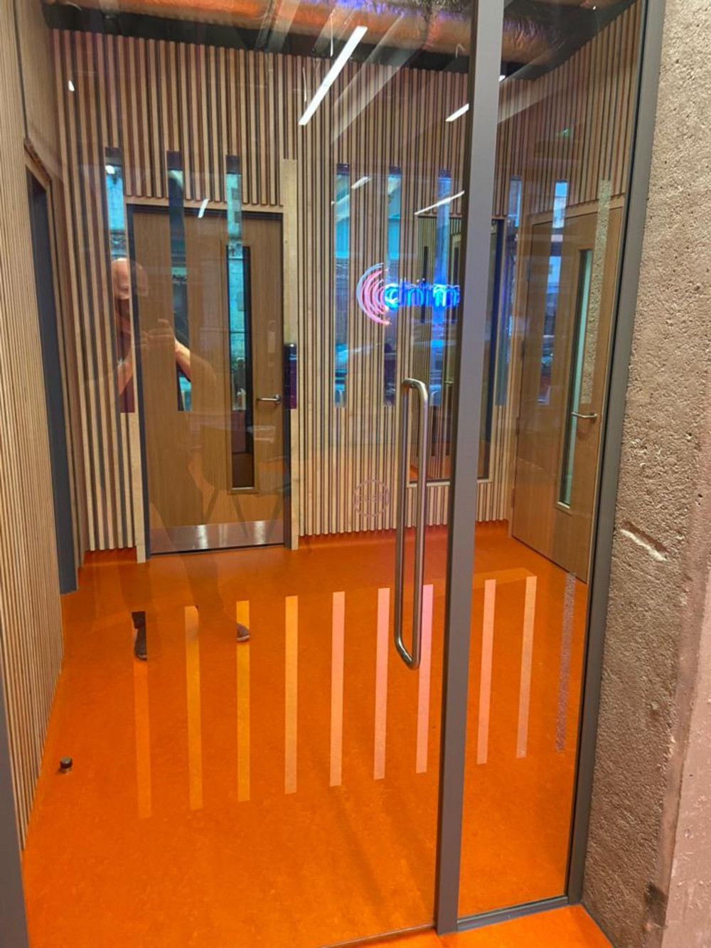 Mirror Finish Privacy Tinted Vinyl for Chime Social Enterprise