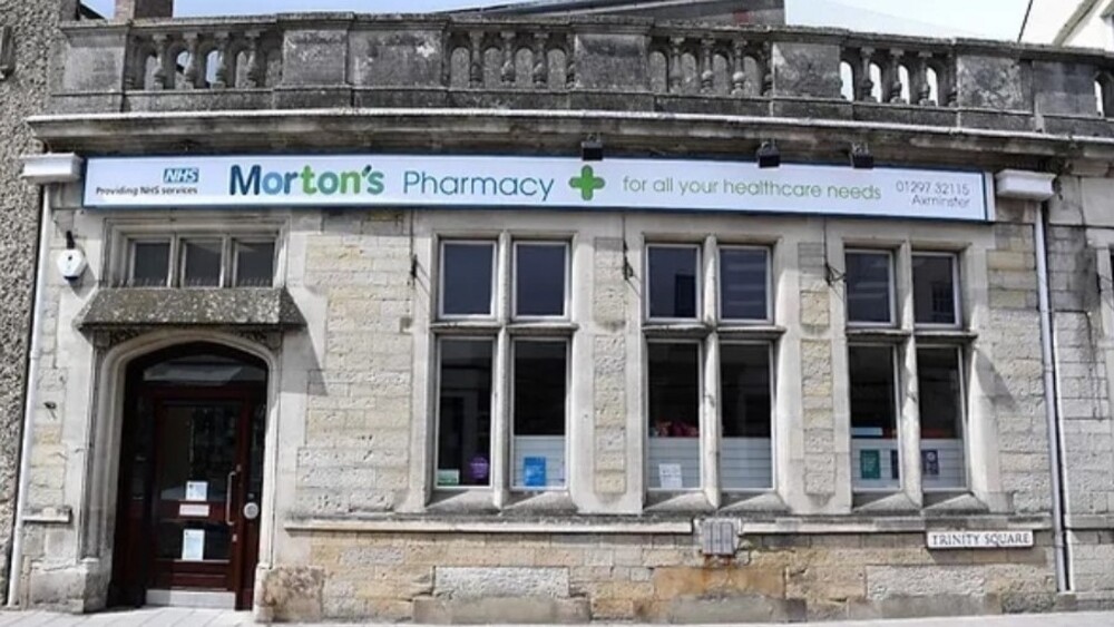 New Business Signage for Morton's Pharmacy in Axminster & Chard
