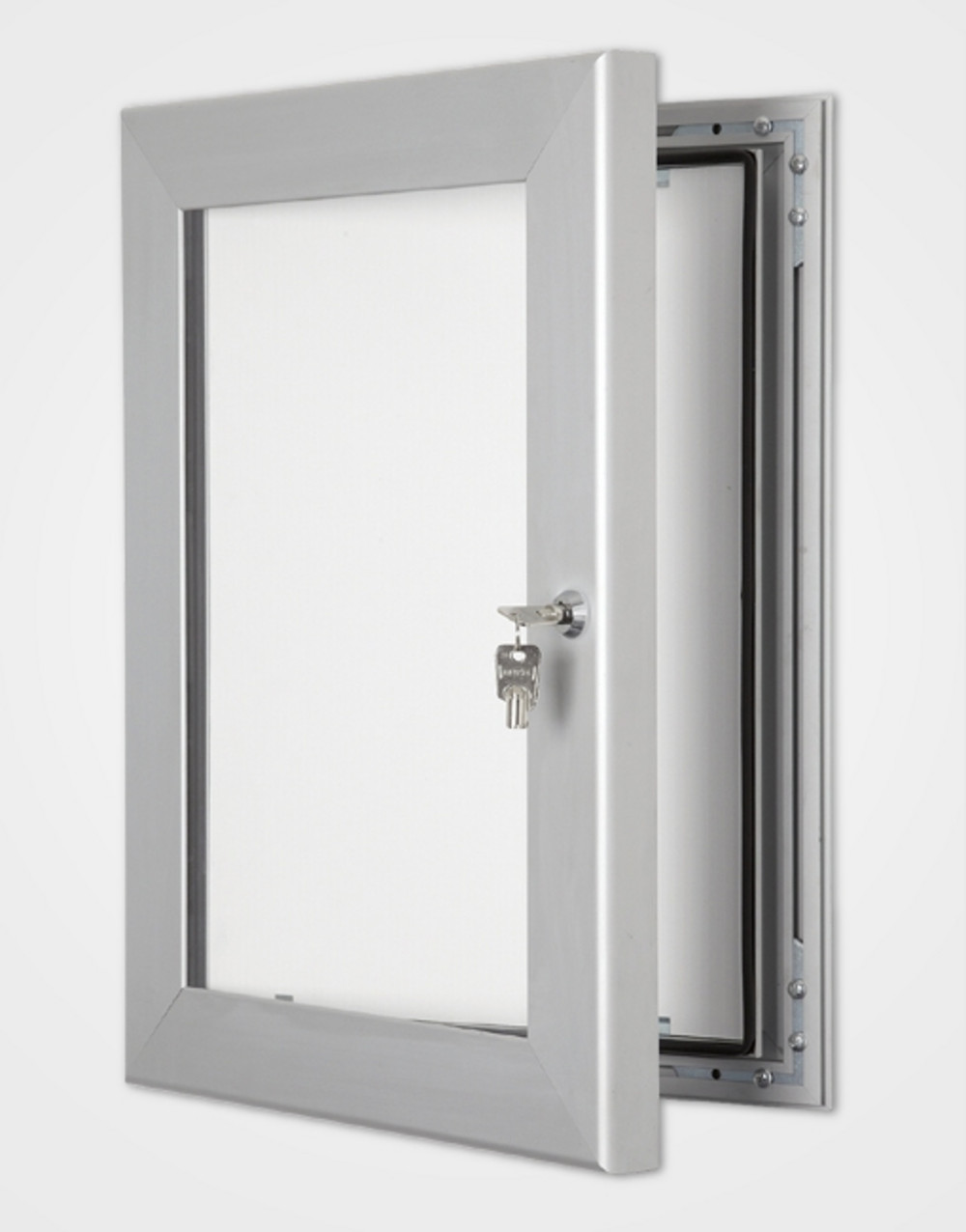 Silver Secure Lock Correx Poster Case