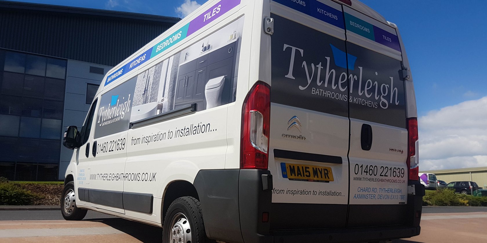 Van Graphics for Tytherleigh Bathrooms