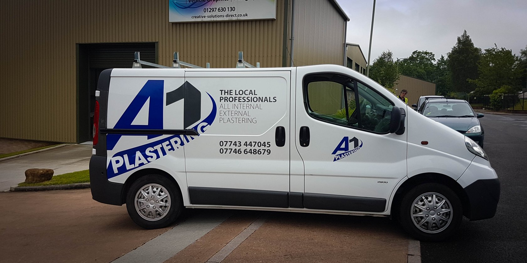 A1 Plastering Van Graphics & Logo Design