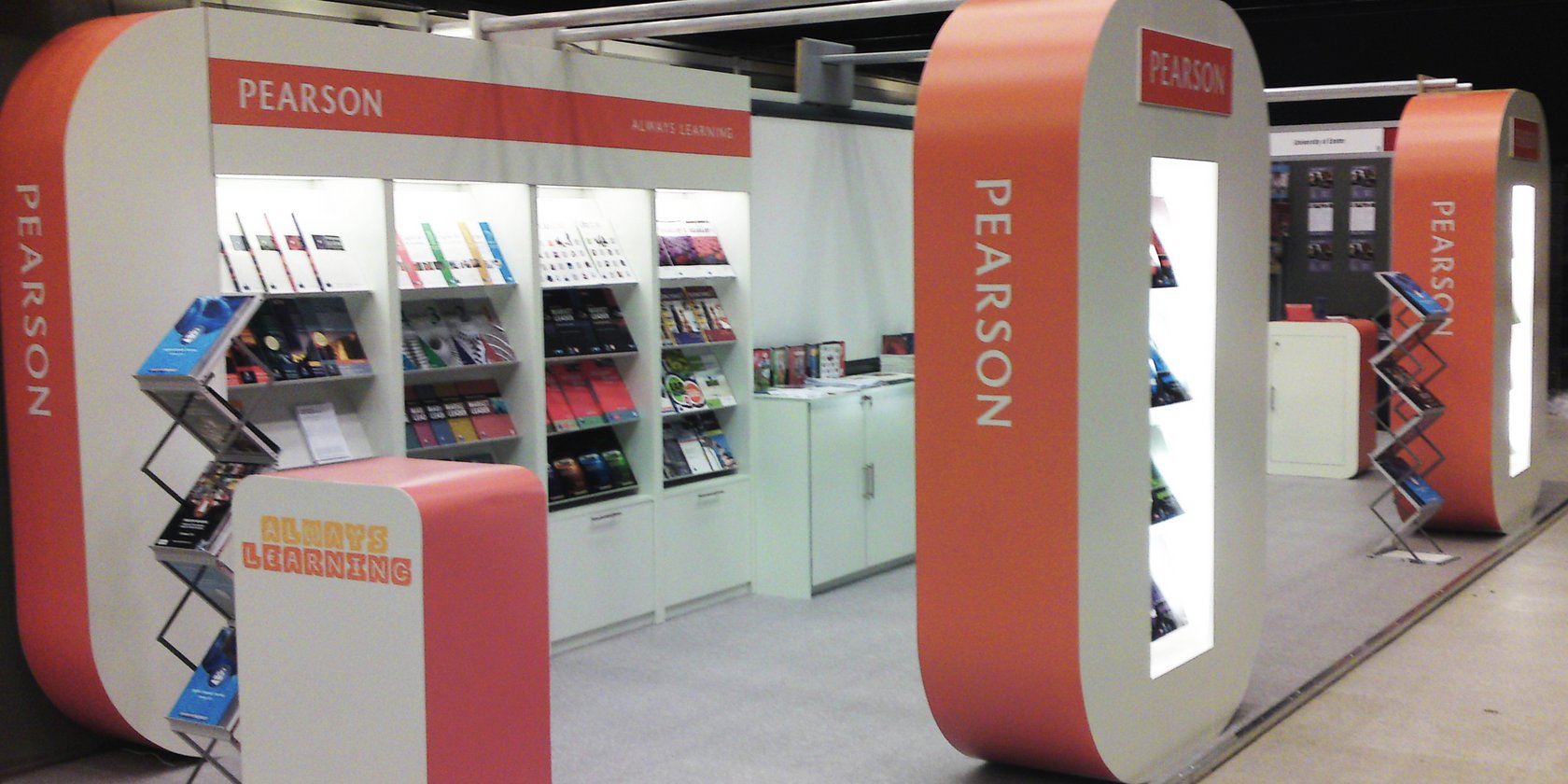 Custom Built Exhibition Stand for Pearson