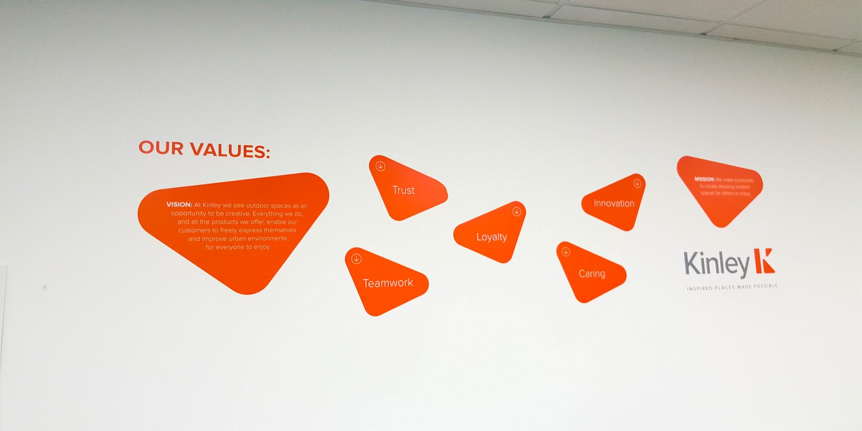 Interior Wall Decor Vinyl Lettering for Kinley