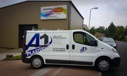 A1 Plastering Van Graphics & Logo Design