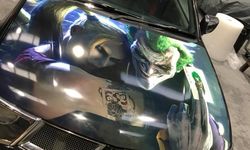 Printed Bonnet Wrap: Joker and Harley Quinn