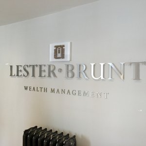 Stand Off Lettering for Lester Brunt Wealth Management