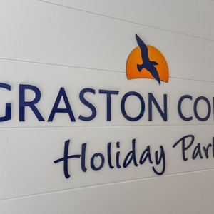 Stand-Off Lettering at Graston Copse Holiday Park