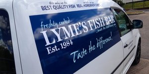 Lyme Fish Bar Vehicle Graphics