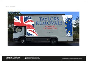 Vehicle Graphics Design for Taylors Removals