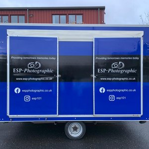 Completed Front View of the Branded Trailer