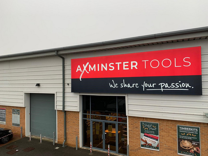 External Signage for Axminster Tools' High Store
