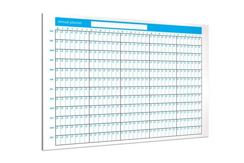 Whiteboard with grid planner