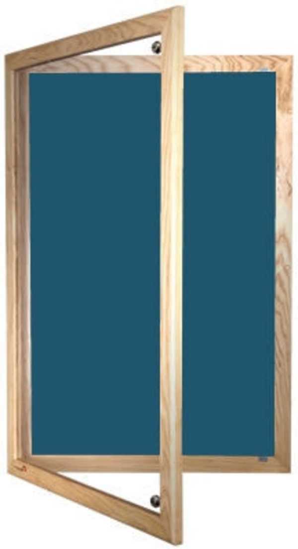 Lockable Wooden Framed Forbo Nairn Notice Board