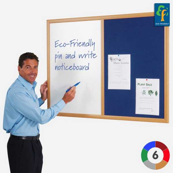 Eco-Friendly Combination Noticeboard