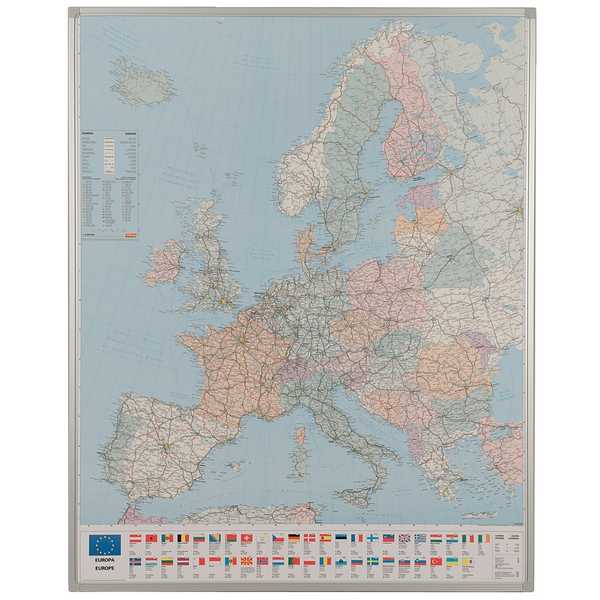 European Map Magnetic Whiteboard