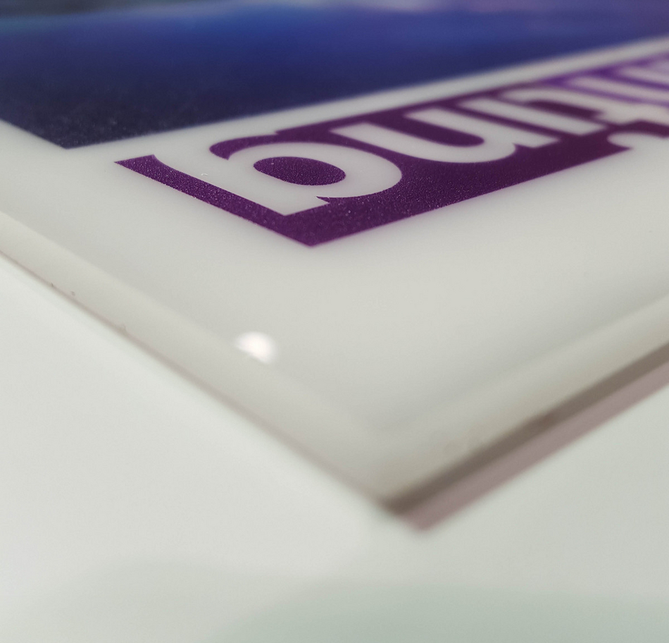 Printed Acryglas XT® White Acrylic Board