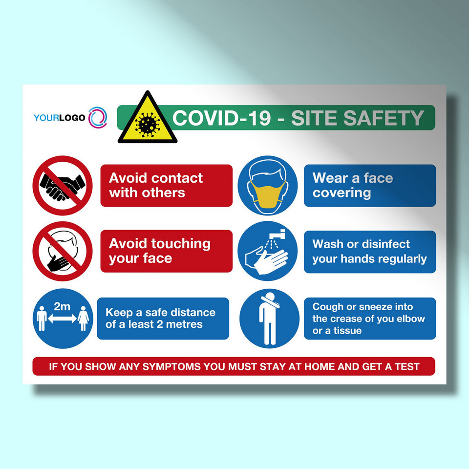 Coronavirus (COVID-19) Site Safety Recyclable Signage