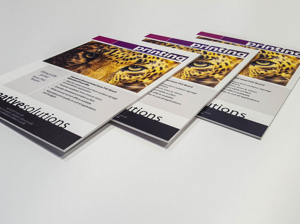 FOAMEX BOARD PRINTING FULL COLOUR 5MM GLOSS LAMINATED