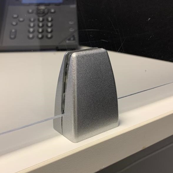 Printed Clear Acrylic Protective Office Desk Screen